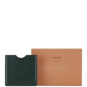 Louis Vuitton Taiga Floppy Disk Case Card Green Leather